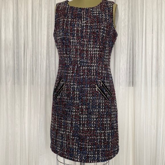 Dresses & Skirts - Forest Lily plaid Tweed wool blend shift dress